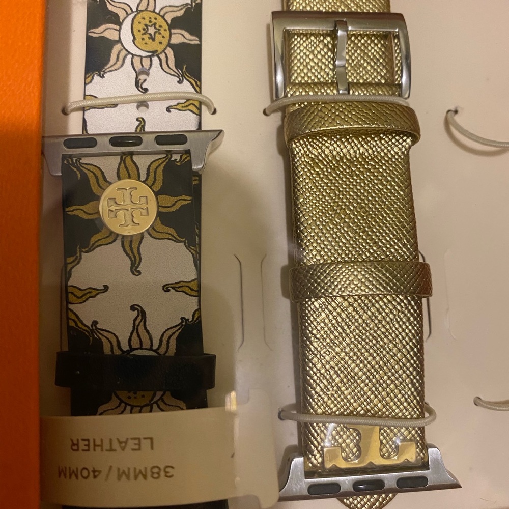 Tory Burch leather apple band